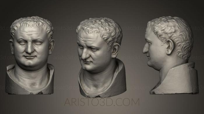 Busts and heads antique and historical (BUSTA_0155) 3D model for CNC machine
